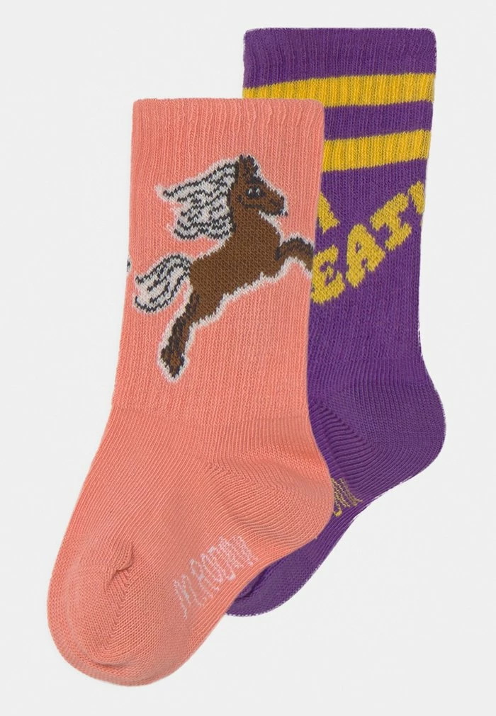 I AM GREAT UNISEX 2 PACK - Socks - purple pink Mini Rodini I AM GREAT UNISEX 2 PACK - Socks - Purple Pink -Mini Rodini shop a1a1f90648b74cd2a3f024ddc2106477