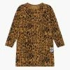 Mini Rodini BABY BASIC LEOPARD DRESS - Jersey Dress - Beige