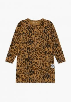 Mini Rodini BABY BASIC LEOPARD DRESS - Jersey Dress - Beige
