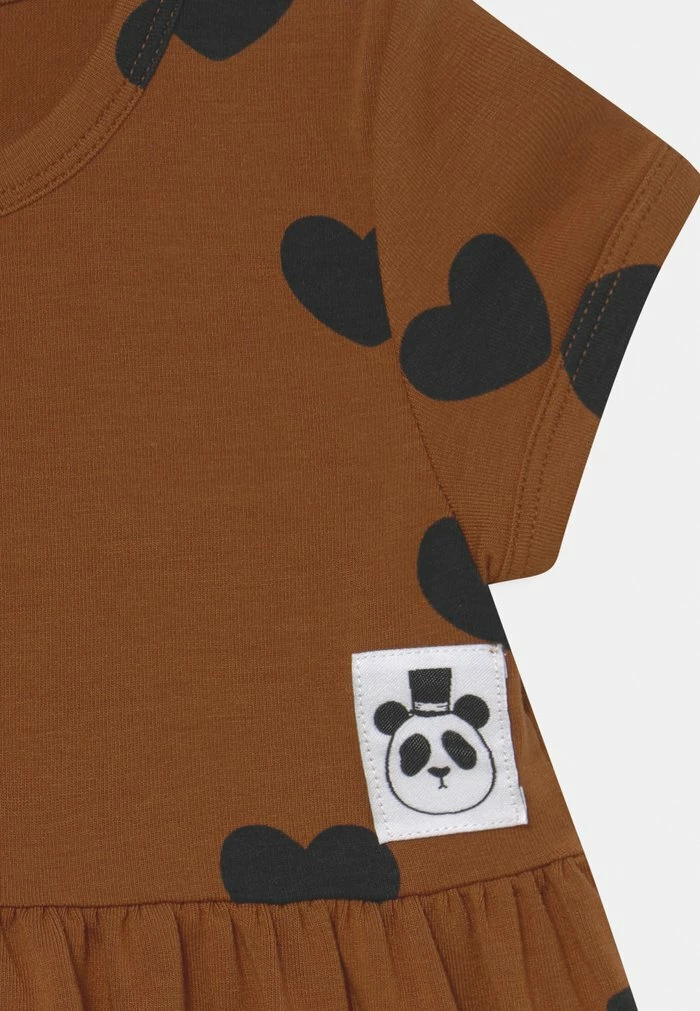 HEARTS DRESS - Jersey dress - brown Mini Rodini HEARTS DRESS - Jersey Dress - Brown -Mini Rodini shop a8ec4e2f85c0476aa5589fa6c818735a