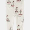 Mini Rodini SAILING BOATS UNISEX - Leggings - Trousers - White -Mini Rodini shop b34a95a90f2c45e5ab37f32abbe7c597