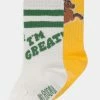 Mini Rodini I AM GREAT UNISEX 2 PACK - Socks - White Yellow -Mini Rodini shop b815517735564785bdb39a467d5c5f97