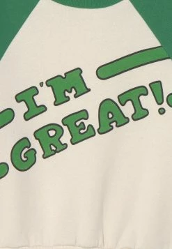 Mini Rodini I AM GREAT UNISEX - Sweatshirt - Green -Mini Rodini shop bdd0e7d0f7d347b6bf2a216172a1b6c4
