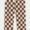 Mini Rodini CHESS CHECK TROUSERS UNISEX - Trousers - Brown -Mini Rodini shop bef0ffad414949adbf31764338db3f43