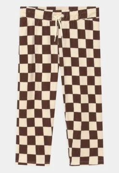 Mini Rodini CHESS CHECK TROUSERS UNISEX - Trousers - Brown