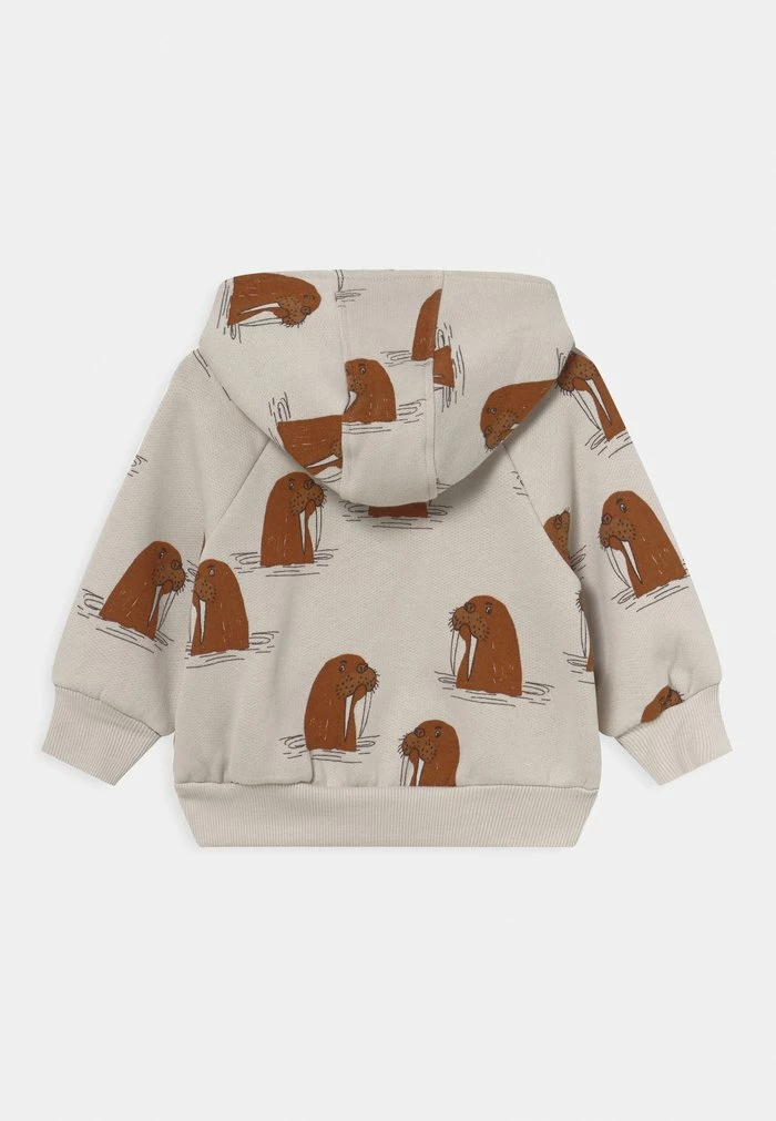 WALRUS ZIP HOODIE UNISEX - Zip-up sweatshirt - grey Mini Rodini WALRUS ZIP HOODIE UNISEX - Zip-up Sweatshirt - Grey -Mini Rodini shop c20b848a839747baab47768fff01ceb9