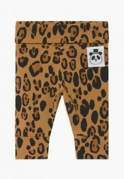 Mini Rodini BABY BASIC LEOPARD - Leggings - Trousers - Beige