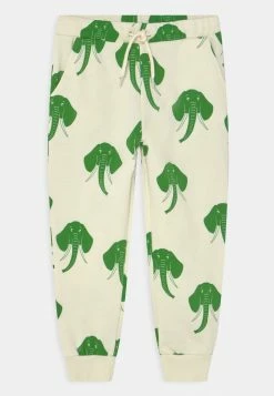 Mini Rodini ELEPHANTS UNISEX - Trousers - Offwhite