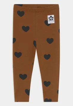 Mini Rodini HEARTS UNISEX - Leggings - Trousers - Brown