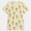 Mini Rodini WINTERFLOWERS TEE UNISEX - Print T-shirt - Yellow -Mini Rodini shop ca88cd8e22e54fccbc866ad25dc16e40
