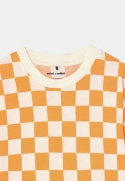 Mini Rodini CHESS CHECK TEE UNISEX - Print T-shirt - Orange -Mini Rodini shop cb595550785b43ebb5e7367aac09bc72