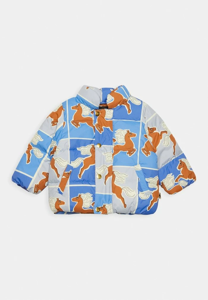 HORSES PUFFER UNISEX - Winter jacket - blue Mini Rodini HORSES PUFFER UNISEX - Winter Jacket - Blue -Mini Rodini shop cc18b816566e4b94923ed984847418a5