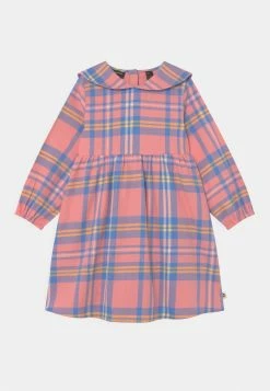 Mini Rodini CHECK WOVEN SAILOR DRESS - Shirt Dress - Pink
