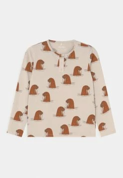 Mini Rodini WALRUS GRANDPA UNISEX - Long Sleeved Top - Grey