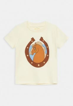 Mini Rodini HORSES TEE UNISEX - Print T-shirt - Off White