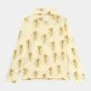 Mini Rodini WINTERFLOWERS TURTLENECK TEE UNISEX - Long Sleeved Top - Yellow -Mini Rodini shop d5bdcffd0a7a4eabbe62e2a264852479