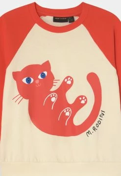 Mini Rodini BABY CAT UNISEX - Sweatshirt - Red -Mini Rodini shop d5e1078b1a5445429ff8b60283cd066f