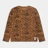 Mini Rodini BASIC LEOPARD TEE UNISEX - Long Sleeved Top - Beige -Mini Rodini shop d653cc997cdc40659872a7af4c16e355