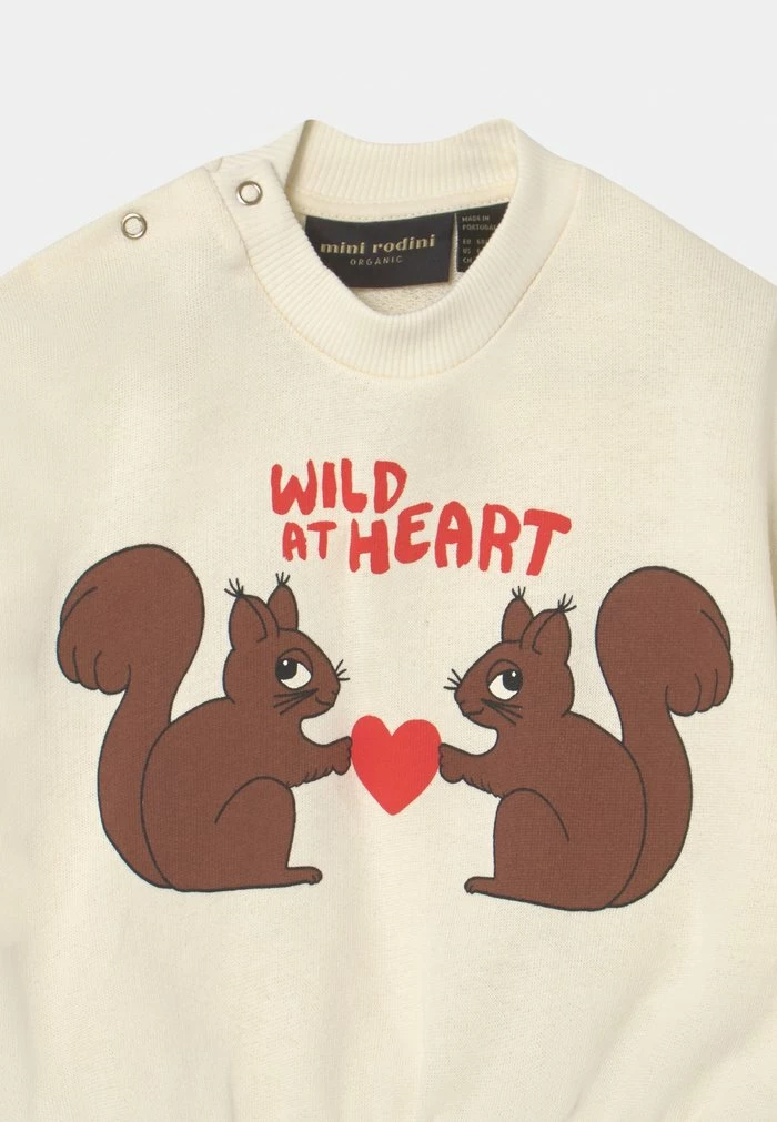 WILD AT HEART UNISEX - Sweatshirt - white Mini Rodini WILD AT HEART UNISEX - Sweatshirt - White -Mini Rodini shop d93c32d9e95f4e75b88f2423aad35433