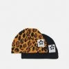 Mini Rodini BASIC LEOPARD BABY BEANIE 2 PACK UNISEX - Beanie - Multi Coloured