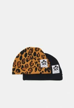 Mini Rodini BASIC LEOPARD BABY BEANIE 2 PACK UNISEX - Beanie - Multi Coloured