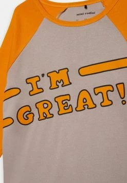 Mini Rodini I AM GREAT RAGLAN UNISEX - Long Sleeved Top - Orange -Mini Rodini shop e12627979c104ff6967b2a2636f32be5