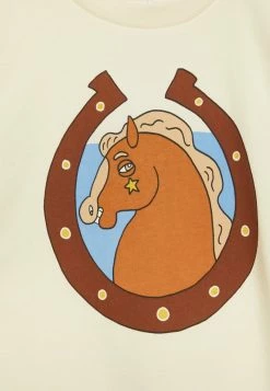 Mini Rodini HORSES TEE UNISEX - Print T-shirt - Off White -Mini Rodini shop e3d0bde0b47c469e864bf888c6d14817
