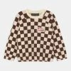 Mini Rodini CHESS CHECK UNISEX - Sweatshirt - Brown