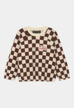 Mini Rodini CHESS CHECK UNISEX - Sweatshirt - Brown