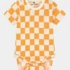Mini Rodini CHESS CHECK UNISEX - Body - Orange -Mini Rodini shop e934b7cc675a41fe8216579744a05861