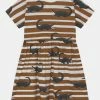 Mini Rodini CROCODILES DRESS - Jersey Dress - Brown -Mini Rodini shop ec37eca06bfd41bcb94d47a993428739