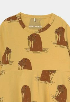 Mini Rodini WALRUS DRESS - Jersey Dress - Yellow -Mini Rodini shop ee0e45ed440d451d98cec8b43e108fc6