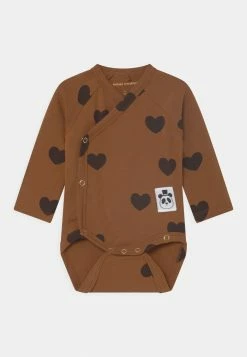 Mini Rodini HEARTS WRAP UNISEX - Body - Brown