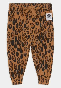 Mini Rodini BASIC LEOPARD TROUSERS UNISEX - Trousers - Beige