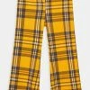Mini Rodini CHECK FLARED TROUSERS - Leggings - Trousers - Yellow -Mini Rodini shop fae6bf8e7ba545bf8569988aaab5cead