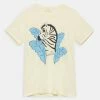 Mini Rodini ZEBRA TEE UNISEX - Sports T-shirt - Offwhite